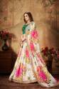 Organza  White Lehenga Choli thumb 1