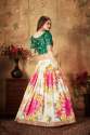 Organza  White Lehenga Choli thumb 5