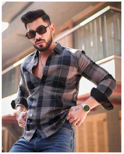 Checks shirt by j b overseas