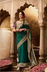Festive Wear Beautiful Lace Border Soft Banarasi Silk Saree