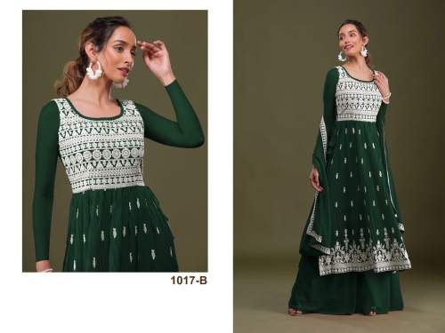 Heavy Fox Georgette Semi-Stitched Suit