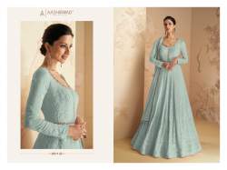 Fancy Sky Blue Anarkali suit