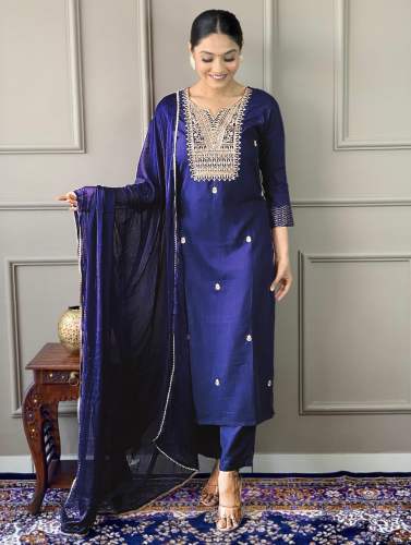 Presenting New Rayon ladies Ready Made Suit 
