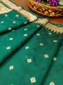 B,GREEN BANARASI SILK DUPATTA thumb 2