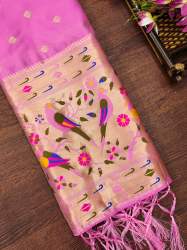 BABYPINK BANARASI SILK DUPATTA