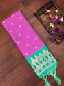 BABYPINK PAITHANI SILK DUPATTA