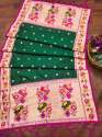 BANARASI SILK BGREEN DUPATTA thumb 2