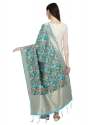 BANARASI SILK DUPATTA WITH BAHUBALI thumb 1