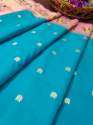 BANARASI SILK FIROZI DUPATTA thumb 3