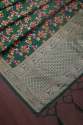 BANARASI SILK FLOWER PATTERN DUPATTA BGREEN thumb 2