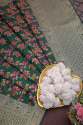 BANARASI SILK FLOWER PATTERN DUPATTA BGREEN thumb 3