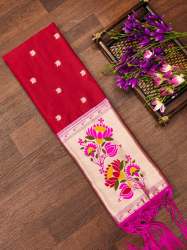 BANARASI SILK RED DUPATTA