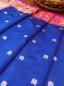 BANARASI SILK ROYALBLUE DUPATTA thumb 2