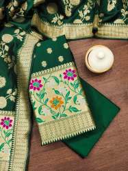 BANARASI SILK UNSTICHEDE SUIT
