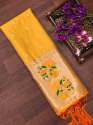 BANARASI SILK YELLOW DUPATTA
