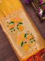BANARASI SILK YELLOW DUPATTA thumb 1