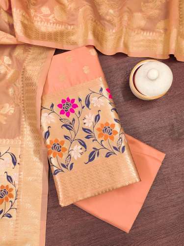 BANARASI SILKUNSTICHED SUIT