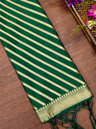 BGREEN BANARASI SILK DUPATTA