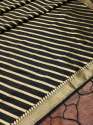 BLACK BANARASI SILK DUPATTA.,., thumb 3