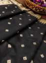 BLACK ,., BANARASI SILK DUPATTA thumb 2