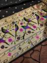 BLACK ,., BANARASI SILK DUPATTA thumb 4