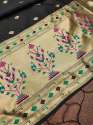  BLACK BANARASI SILK PAITHANI DUPATTA thumb 2