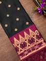 BLACK PAITHANI SILK DUPATTA thumb 1
