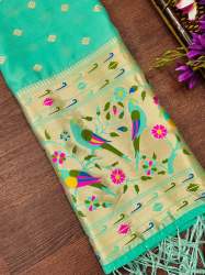 C-GREEN BANARASI SILK DUPATTA
