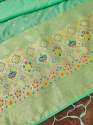 CGREEN BANARASI SILK DUPATTA thumb 2