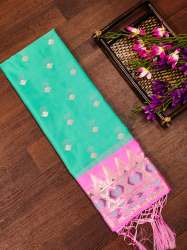 CGREEN PAITHANI SILK DUPATTA