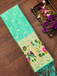 CGREEN SILK  DUPATTA