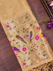 CHIKU- BANARASI SILK DUPATTA