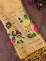 CHIKU SILK DUPATTA thumb 1