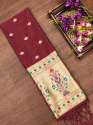 maroon-banarasi-silk-paithani-dupatta