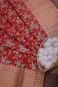 MAROON BANARASI SILK WITH ZARI DUPATTA thumb 4