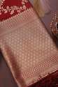 MAROON FANCY BANARASI SILK DUPATTA thumb 1