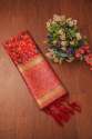  Maroon kashmiri Banarsai silk Dupatta
