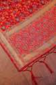  Maroon kashmiri Banarsai silk Dupatta thumb 1