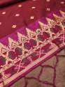 MAROON PAITHANI SILK DUPATTA thumb 3