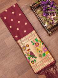 MAROON SILK DUPATTA