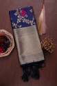 NAVYBLUE FANCY BANARASI SILK DUPATTA 
