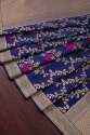 NAVYBLUE FANCY BANARASI SILK DUPATTA  thumb 2