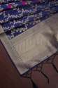 NAVYBLUE FANCY BANARASI SILK DUPATTA  thumb 3