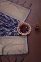NAVYBLUE FANCY BANARASI SILK DUPATTA  thumb 5