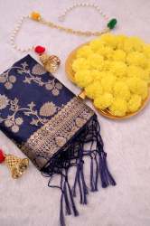 NEVYBLUE BANARASI SILK DUPATTA