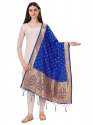 NEVYBLUE BANARASI SILK PAITHANI DUPATTA