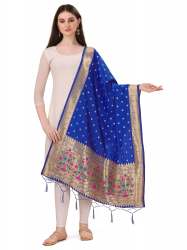 NEVYBLUE BANARASI SILK PAITHANI DUPATTA
