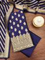 NEVYBLUE BANARASI SILK UNSTICHED SUIT