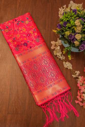 KASHMARI BANARASI SILK DUPATTA