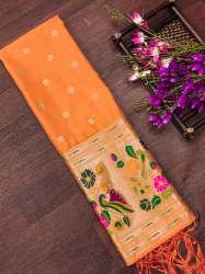 ORANGE SILK DUPATTA